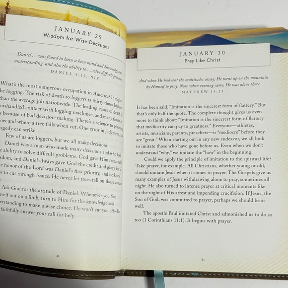 Moments with God Daily Devotional Book by David Jeremiah Blue Brown * - Picture 3 of 7